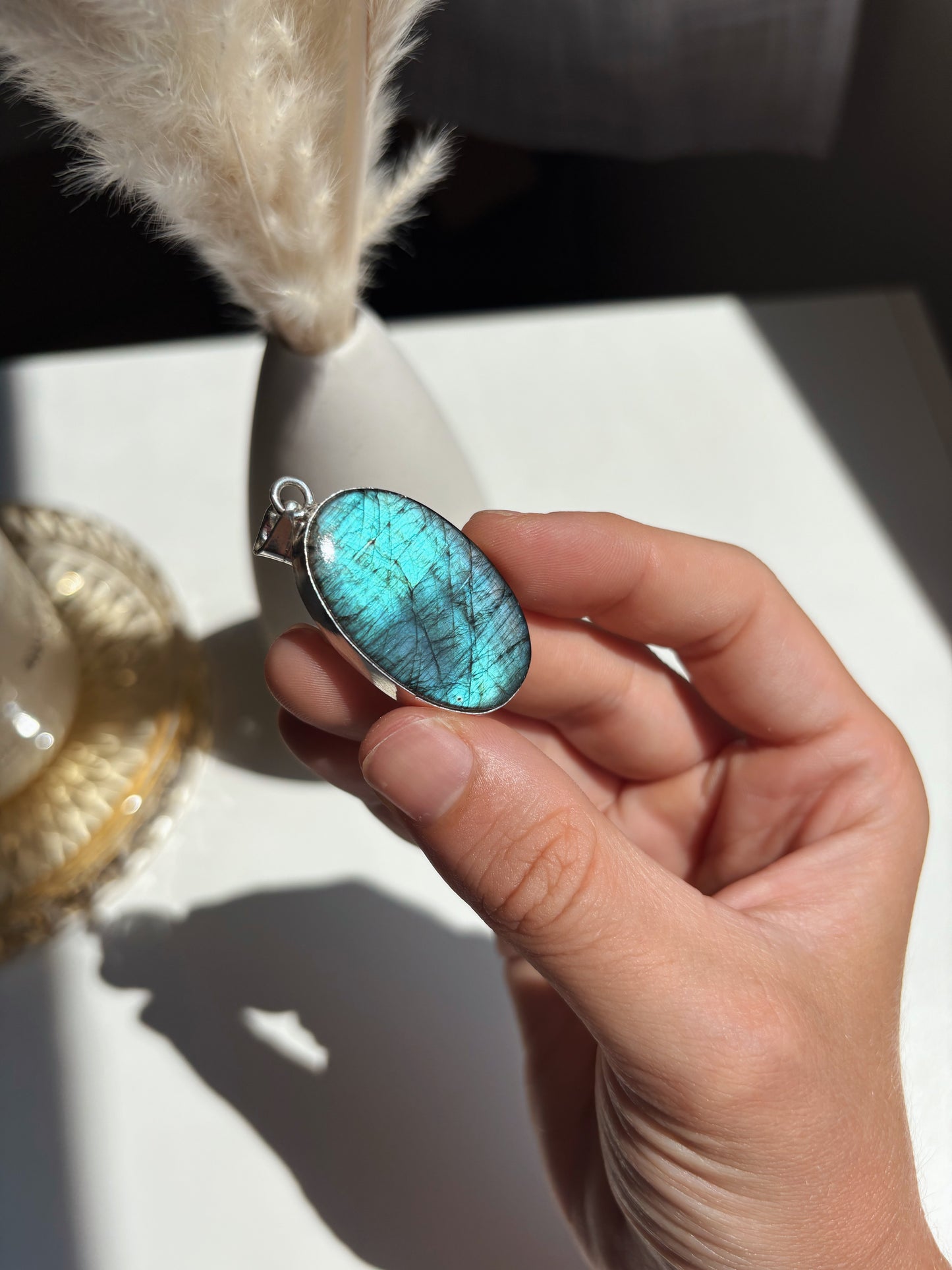 Ciondolo Ovale Labradorite 6