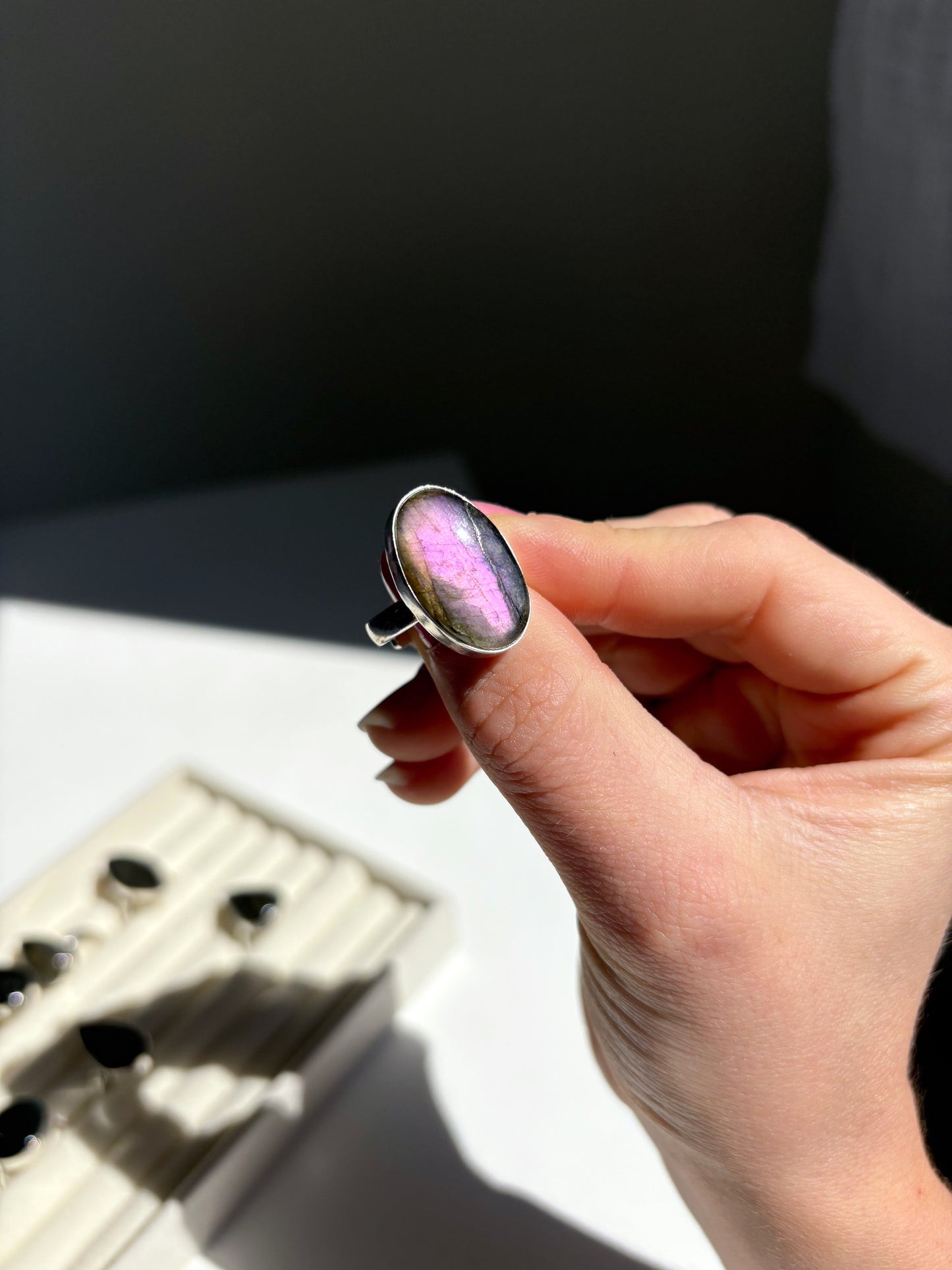 Anello Labradorite 11