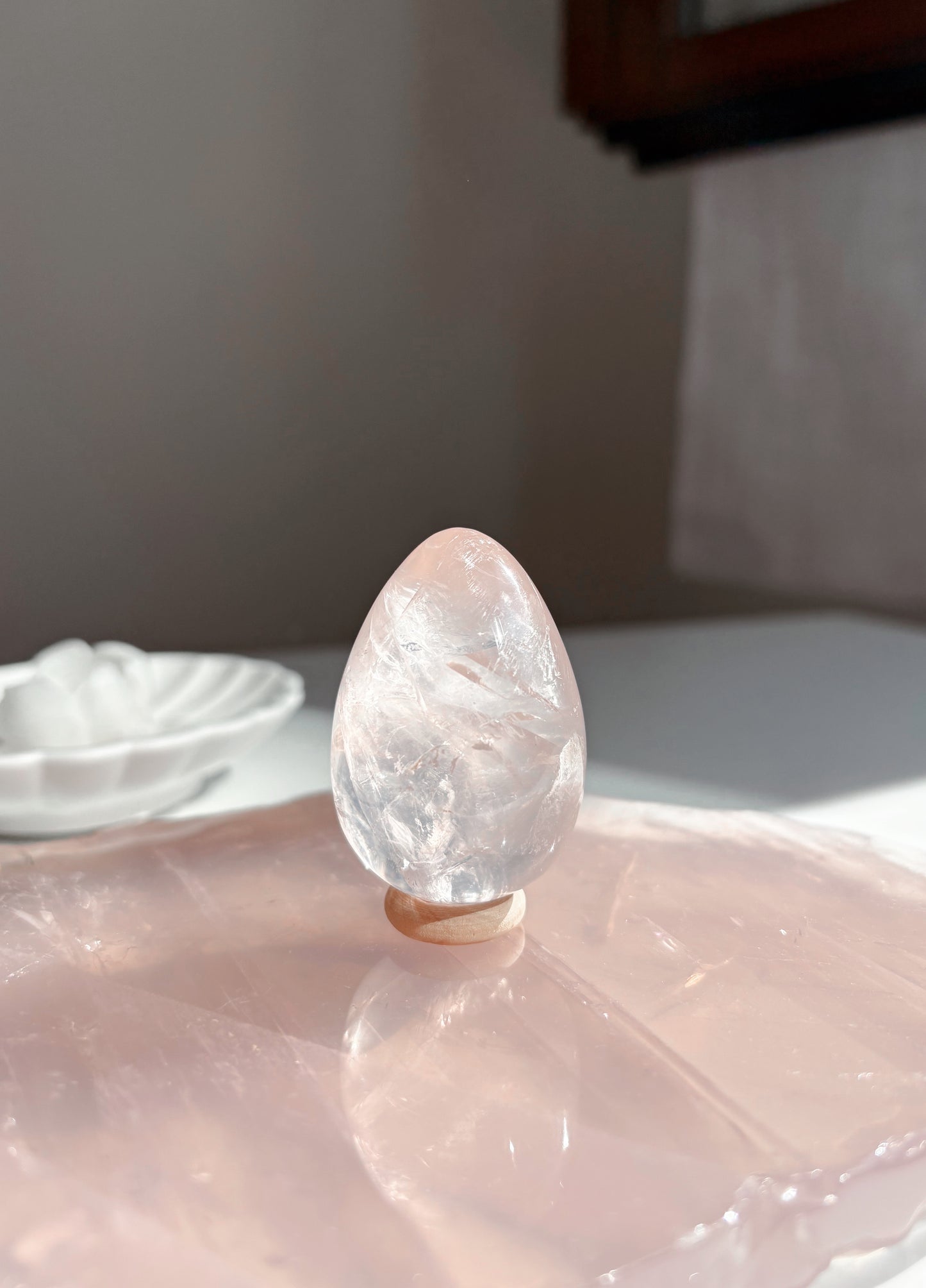 Uovo Quarzo Rosa 1