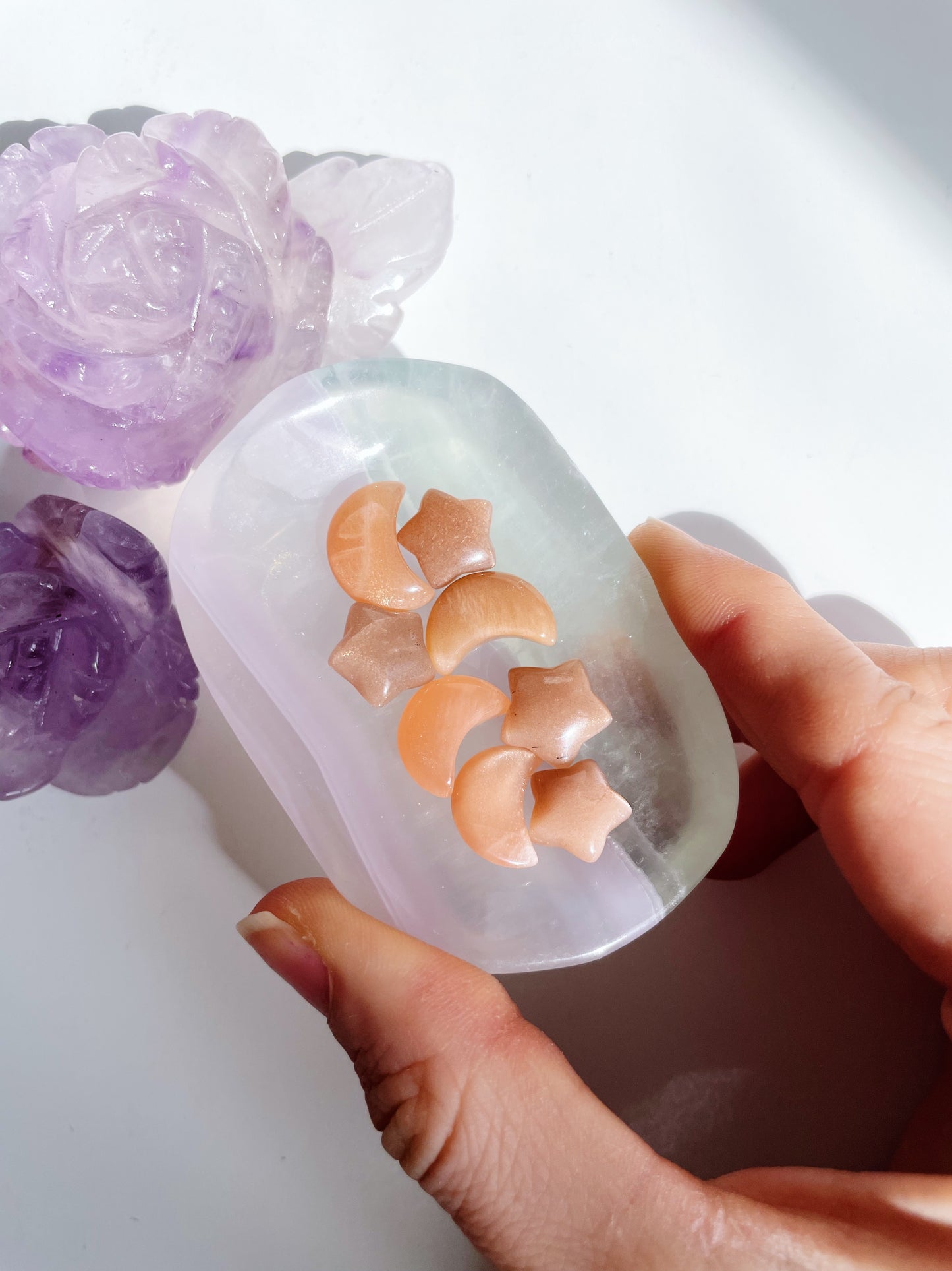 Luna e Stella pietra di Luna pesca e Pietra del sole