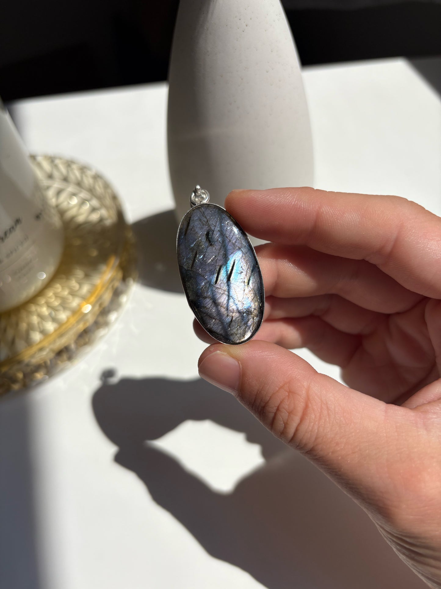 Ciondolo Ovale Labradorite 5