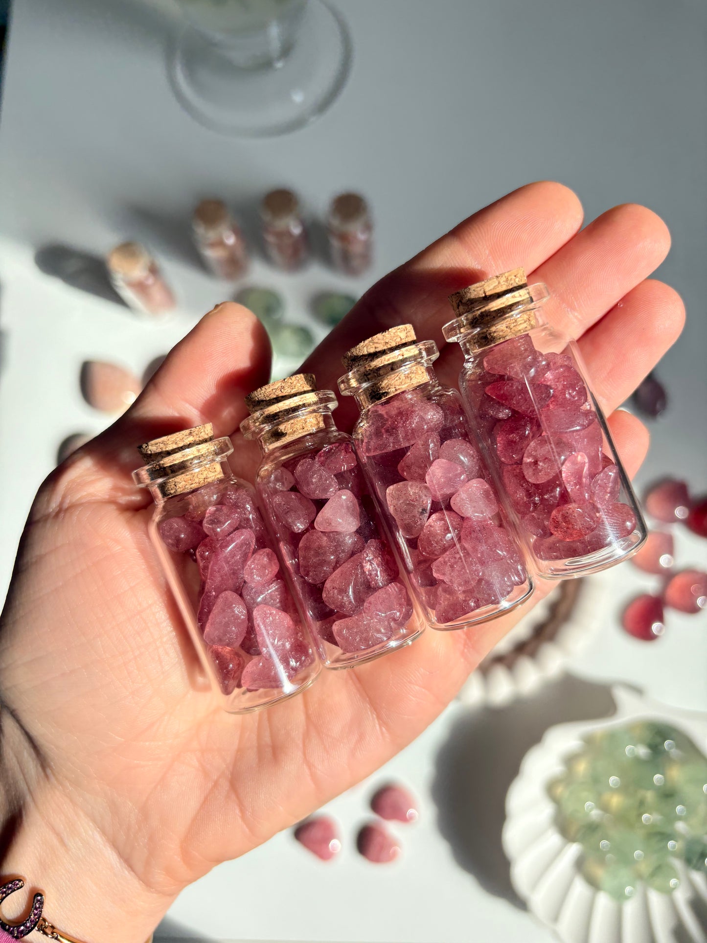 Bottiglina Quarzo Fragola