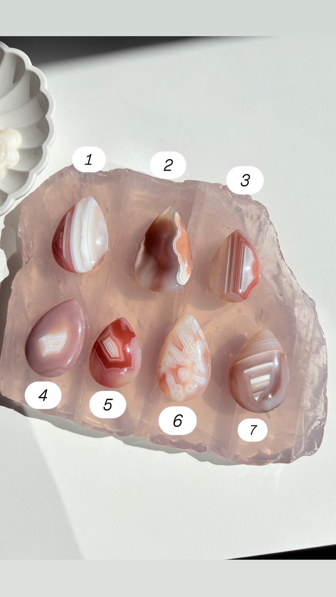 Cabochon Goccia Agata Swazi