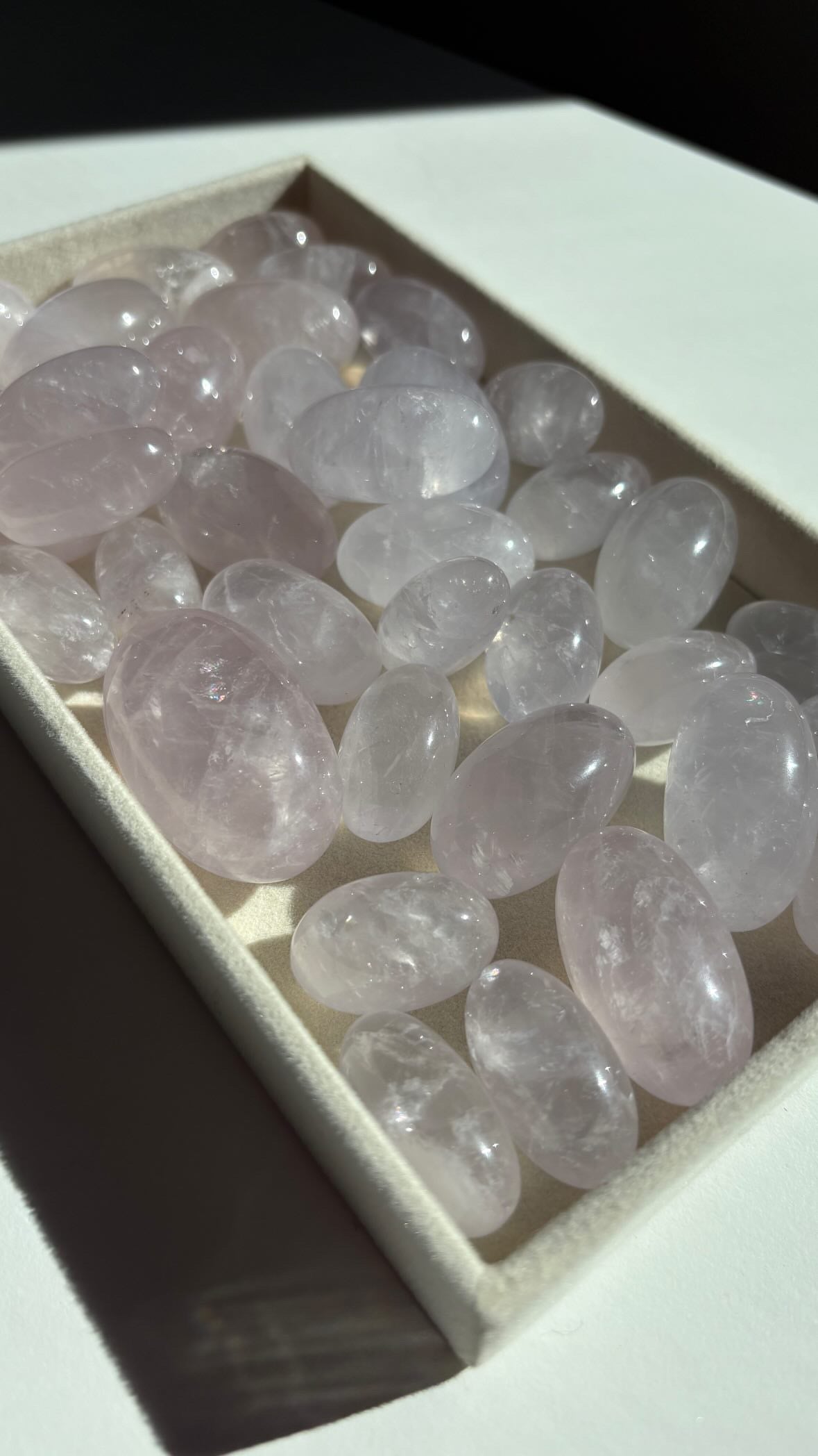 Burattate Quarzo Pervinca