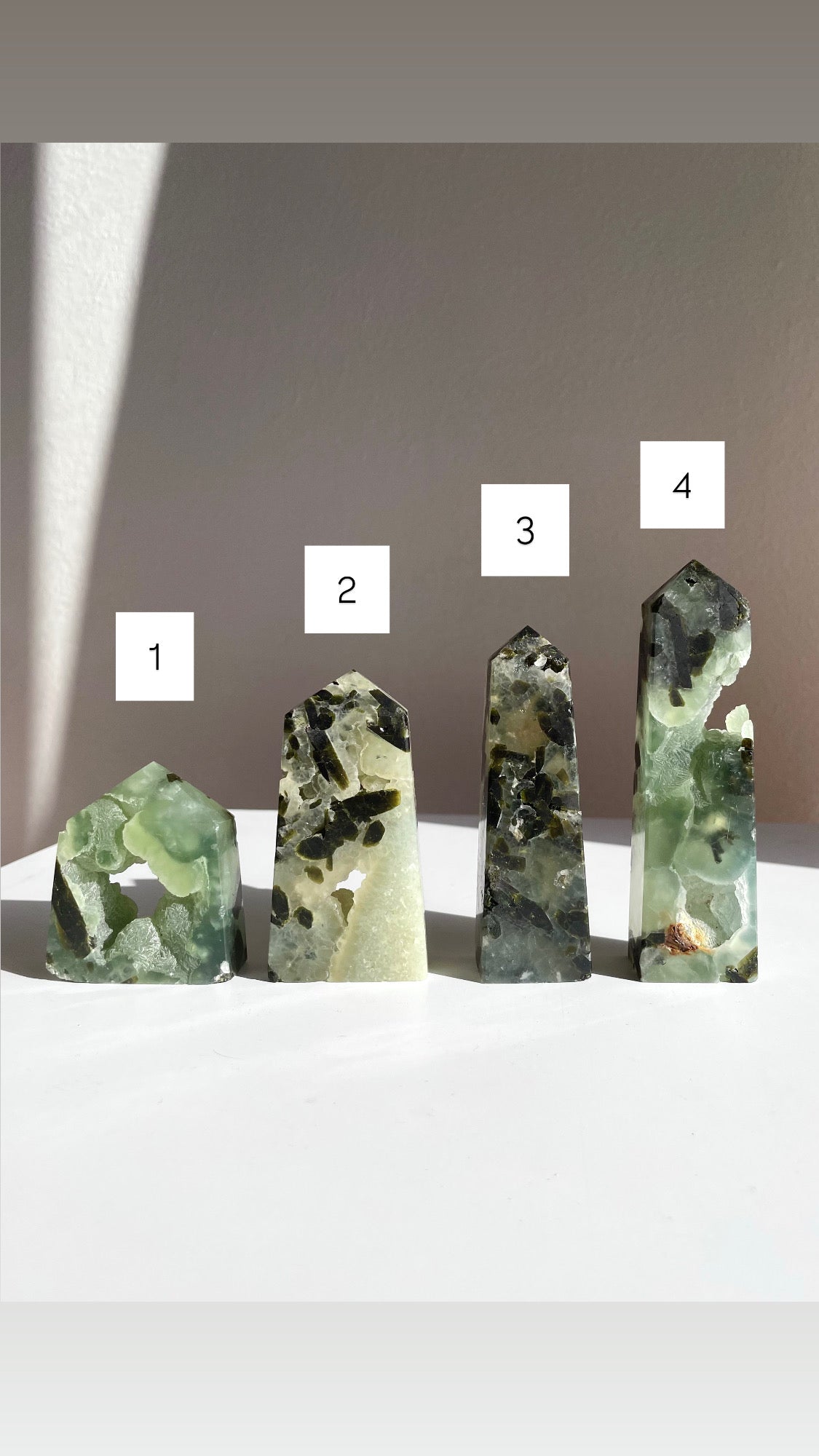 Obelisco prehnite