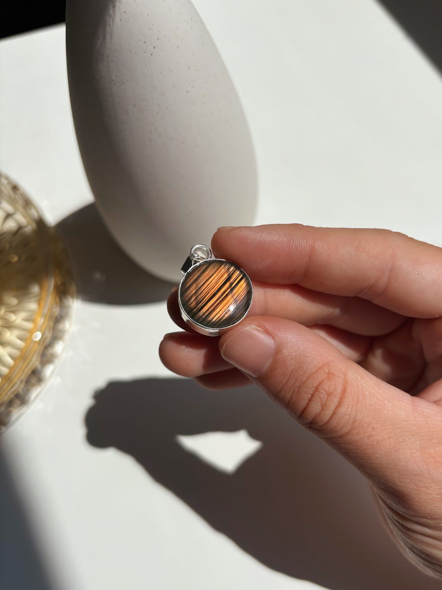 Ciondolo Rotondo Labradorite