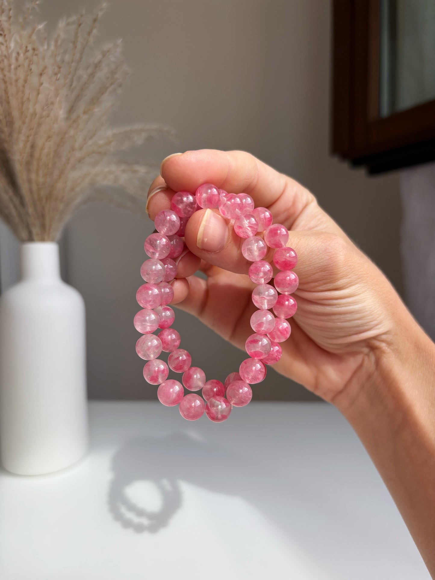 Bracciale Rodonite Sakura In Quarzo