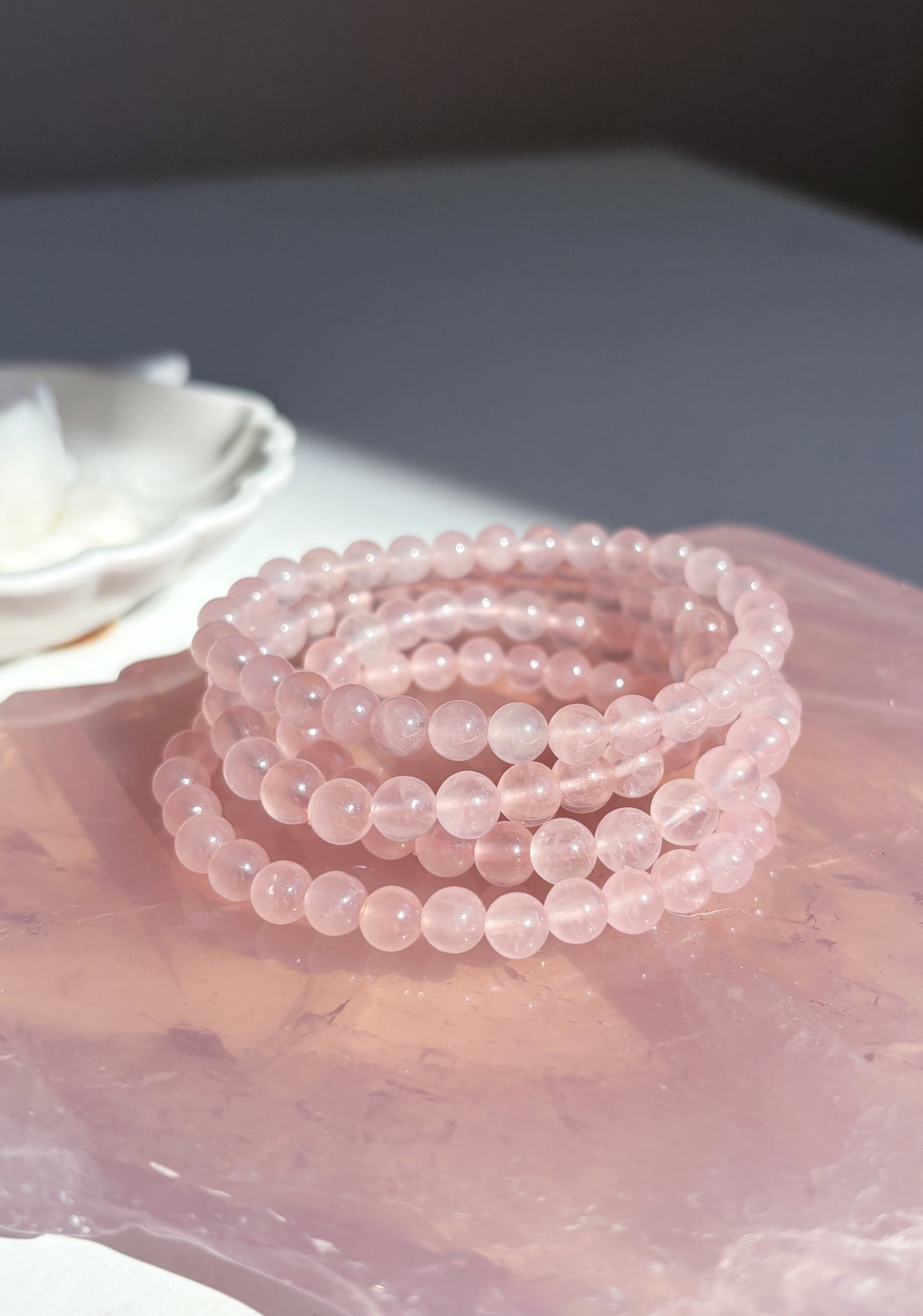 Bracciale Quarzo Rosa