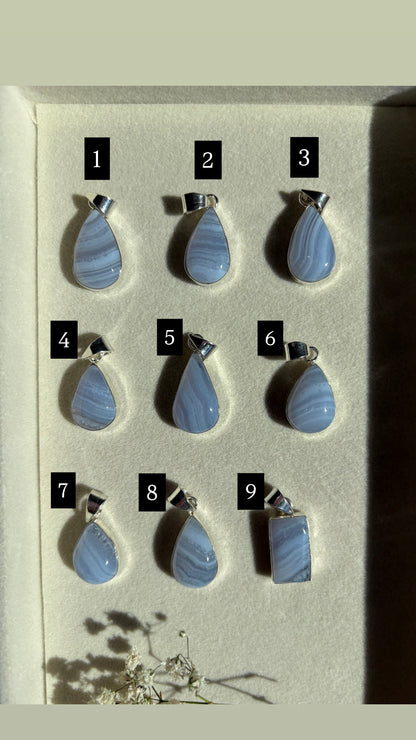 Pendente Agata Blue Lace