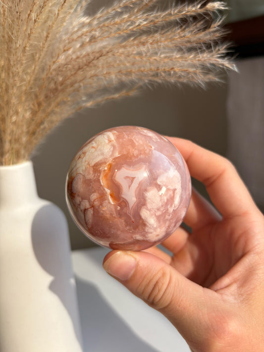 Sfera Corniola e Agata Sakura 2