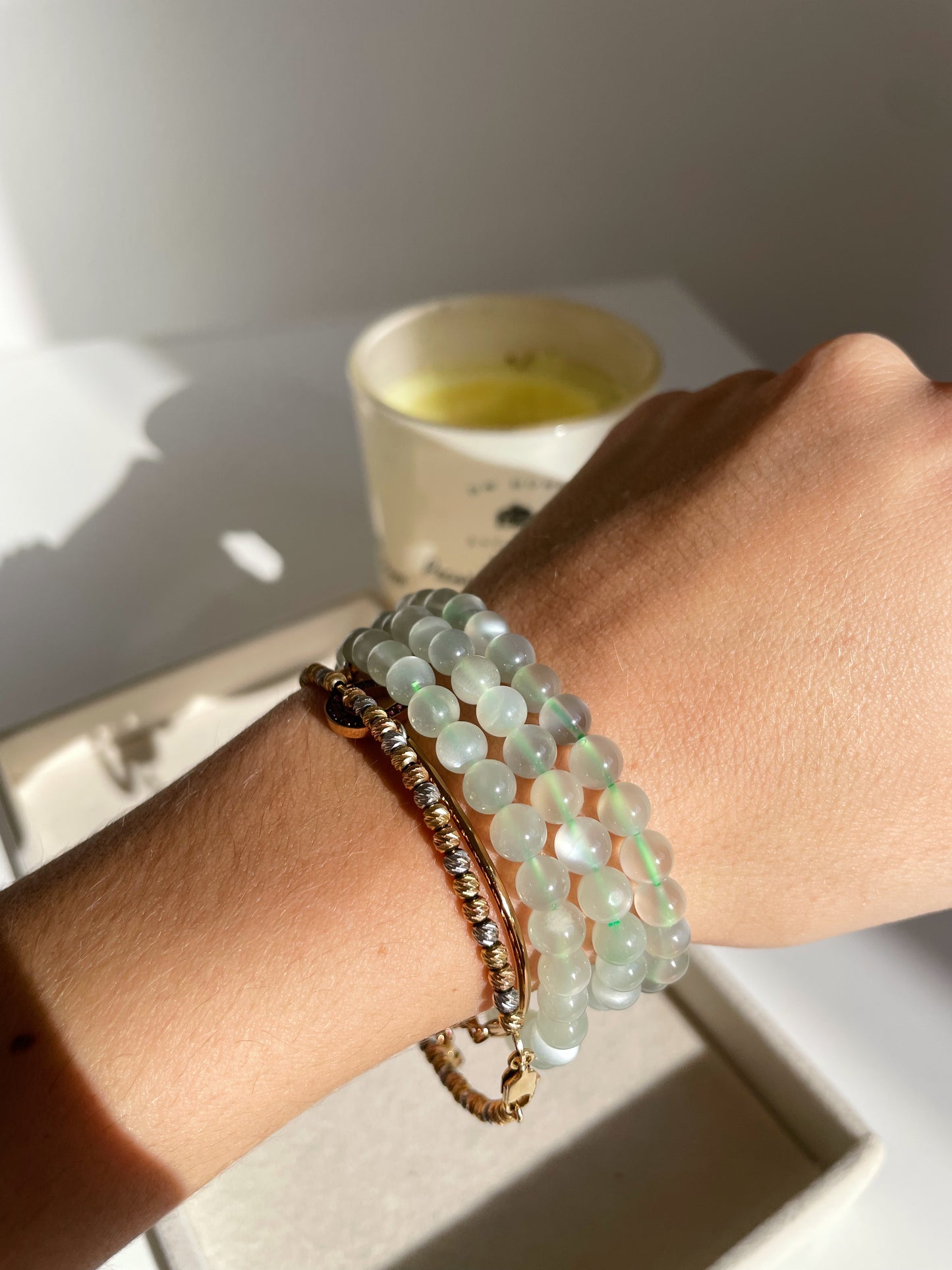 Bracciale Pietra di Luna Verde