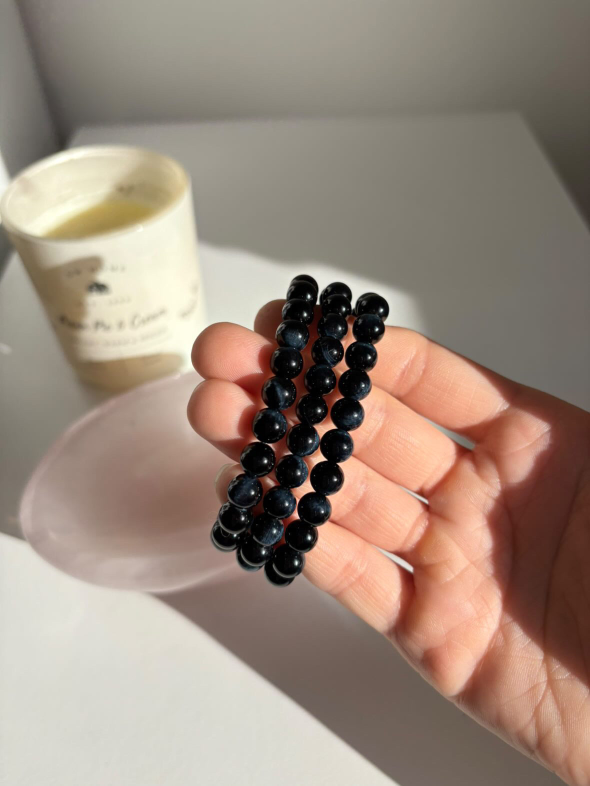 Bracciale occhio di tigre blu