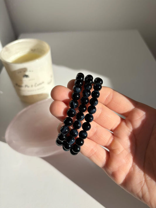 Bracciale occhio di tigre blu