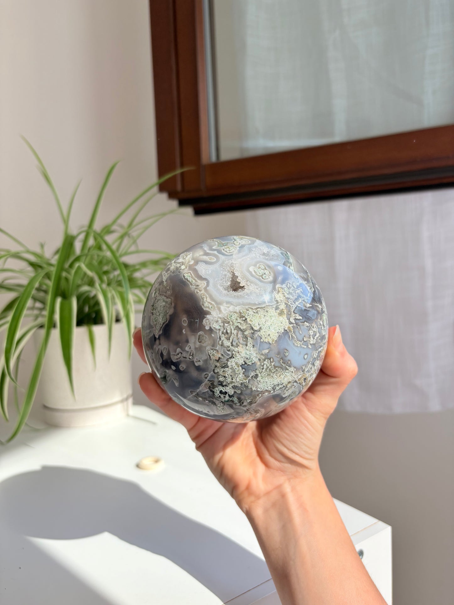 Sfera Agata Muschiata XXL