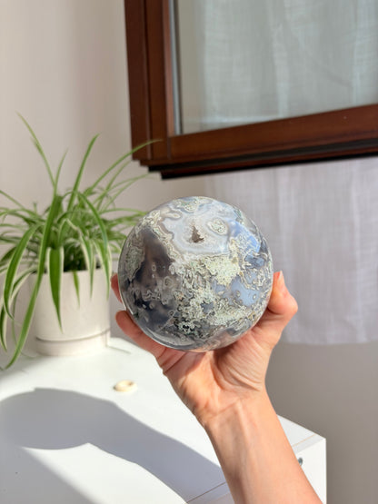 Sfera Agata Muschiata XXL