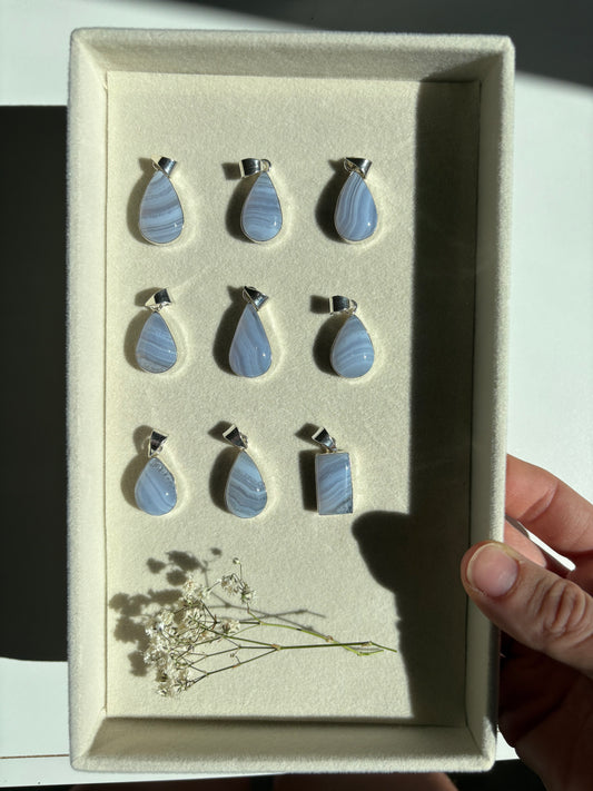 Pendente Agata Blue Lace