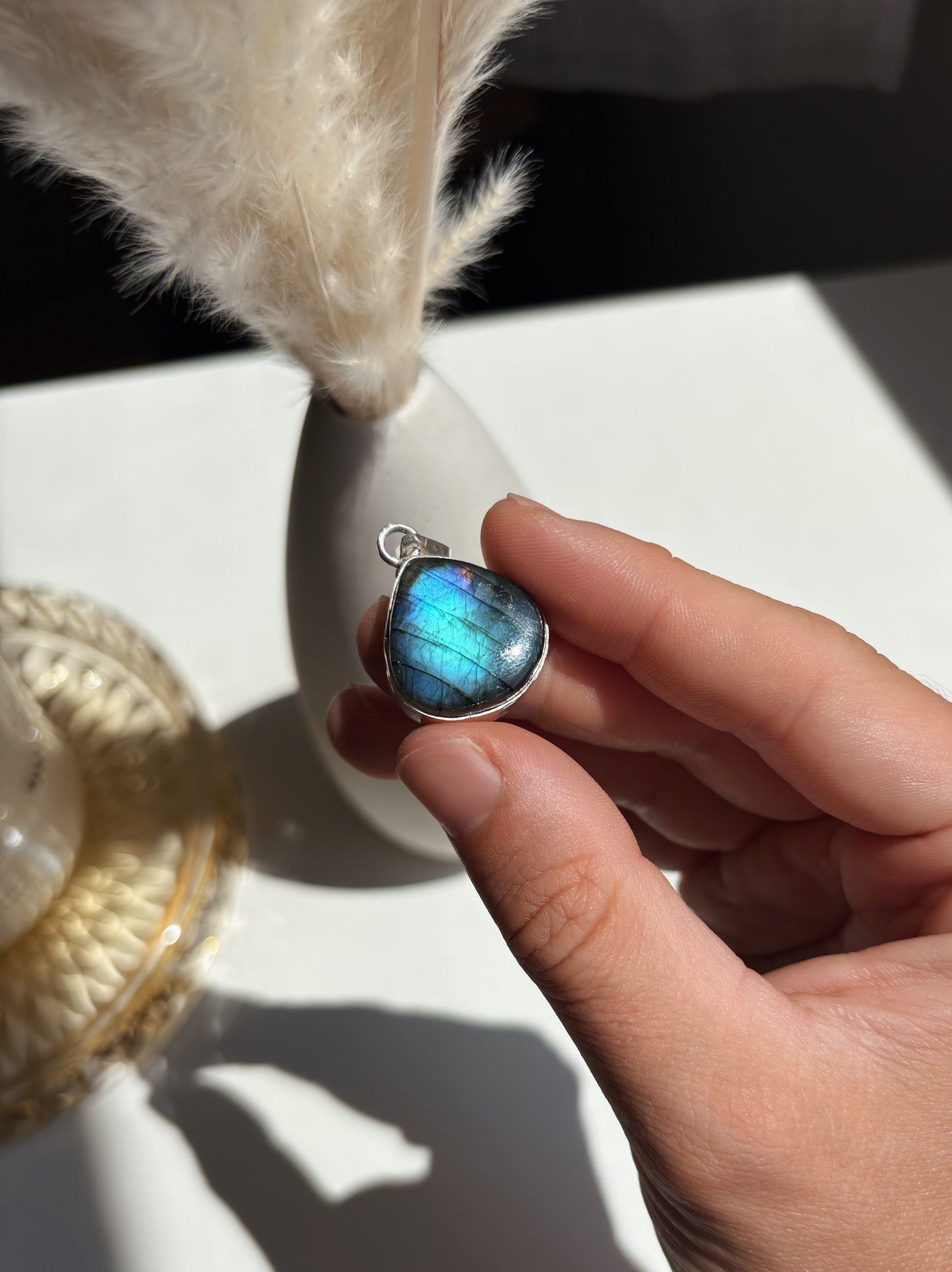 Ciondolo Goccia Labradorite 6