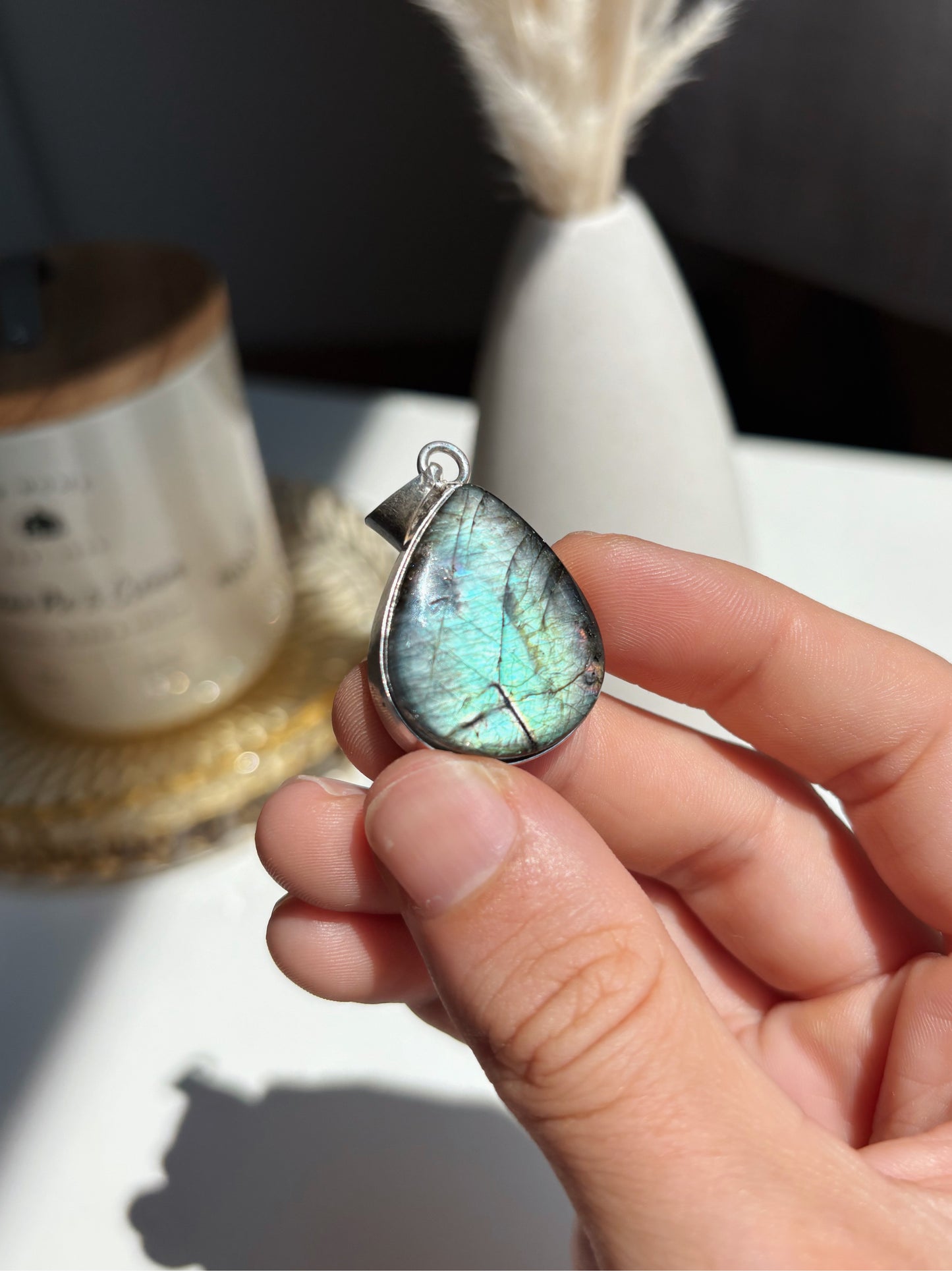 Ciondolo Goccia Labradorite 5