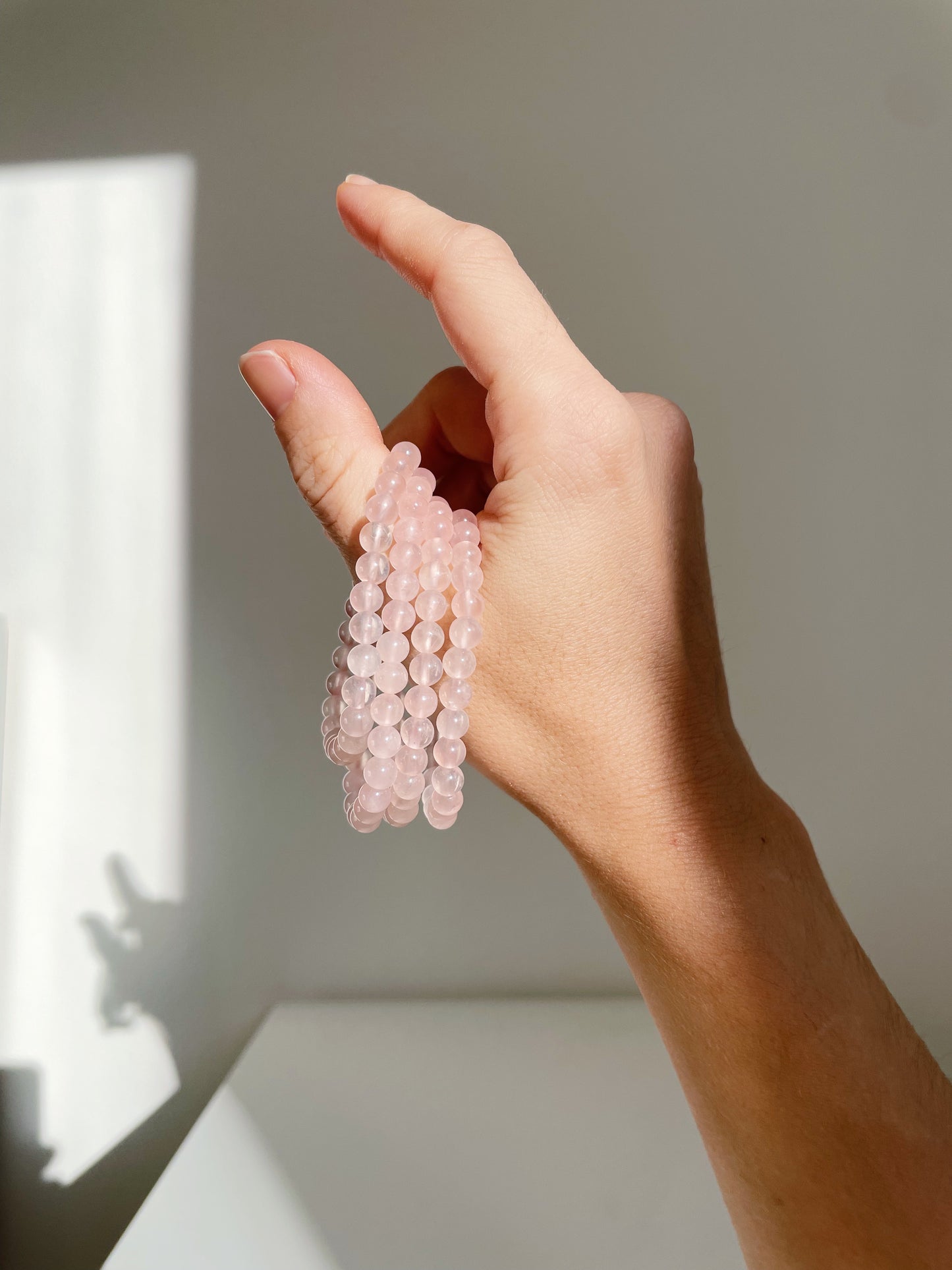 Bracciale Quarzo Rosa