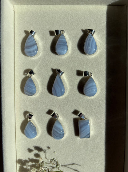 Pendente Agata Blue Lace