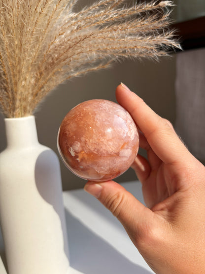 Sfera Corniola e Agata Sakura 2