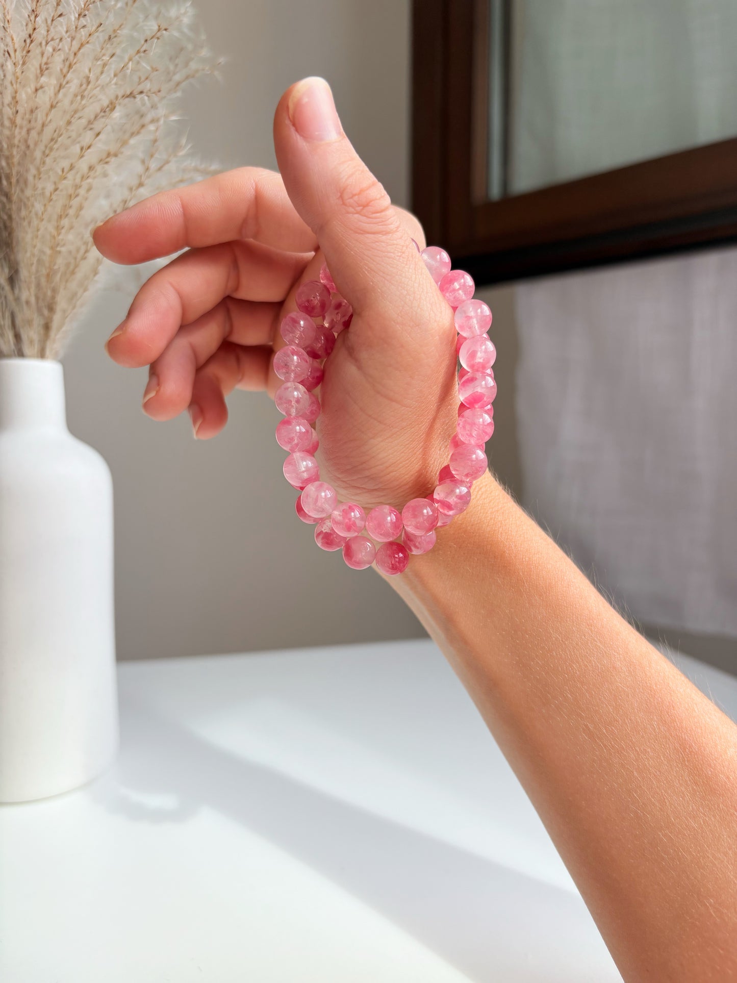 Bracciale Rodonite Sakura In Quarzo
