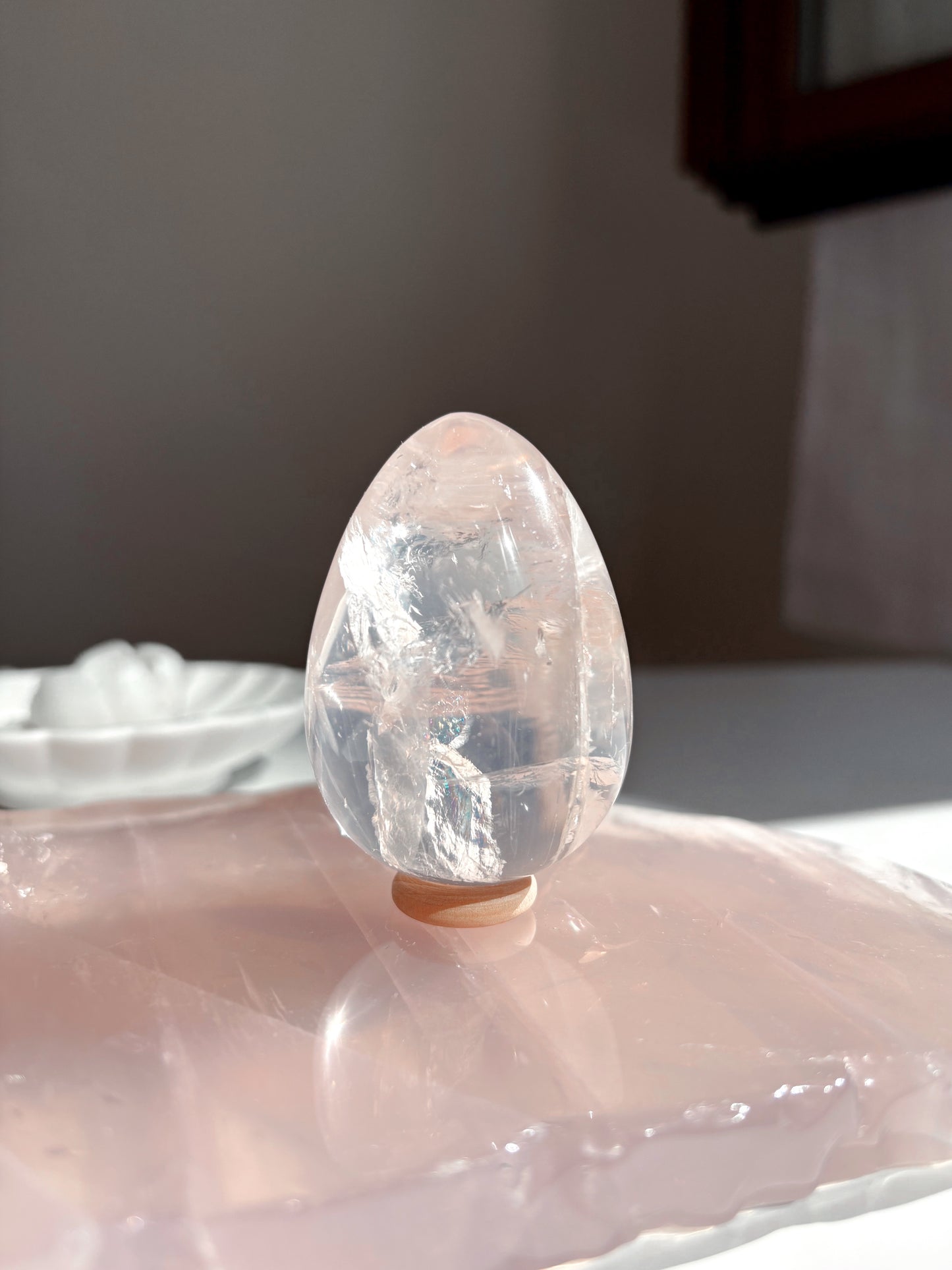Uovo Quarzo Rosa 3
