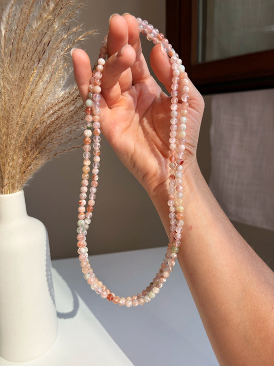 Bracciale a 3 Giri o collana in Agata Sakura