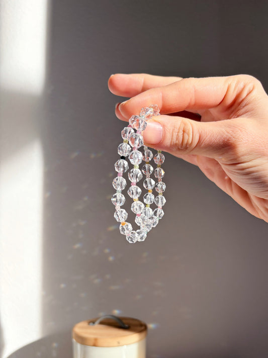 Bracciale Quarzo Ialino e Tormalina